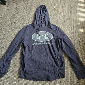 Under Armour Black Hoodie with Light Green Logo